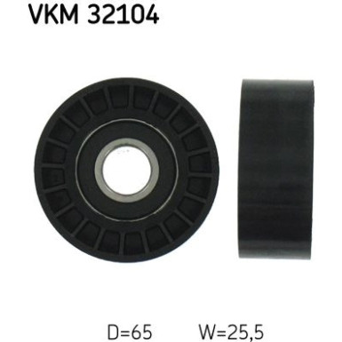 SKF | Umlenk-/Führungsrolle, Keilrippenriemen | VKM 32104