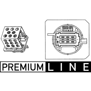 Mahle | Widerstand, Innenraumgebläse | ABR 89 000P