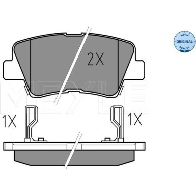 Meyle | Bremsbelagsatz, Scheibenbremse | 025 249 3415/W