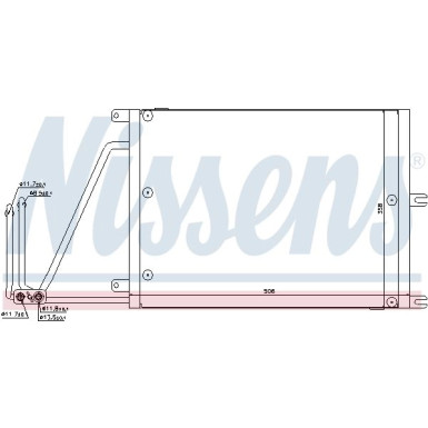 Nissens | Kondensator, Klimaanlage | 94623