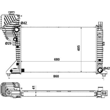 NRF | Kühler, Motorkühlung | 55348A