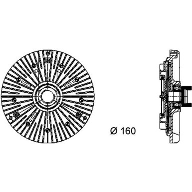 Mahle | Kupplung, Kühlerlüfter | CFC 58 000P