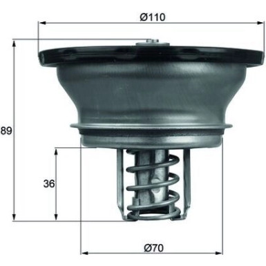 Mahle | Thermostat, Kühlmittel | THD 3 82