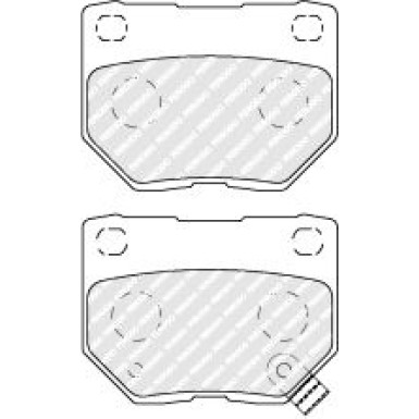 Ferodo | Bremsbelagsatz, Scheibenbremse | FDB1372