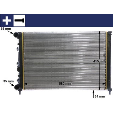 Mahle | Kühler, Motorkühlung | CR 1411 000S