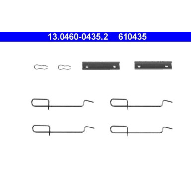 ATE | Zubehörsatz, Scheibenbremsbelag | 13.0460-0435.2