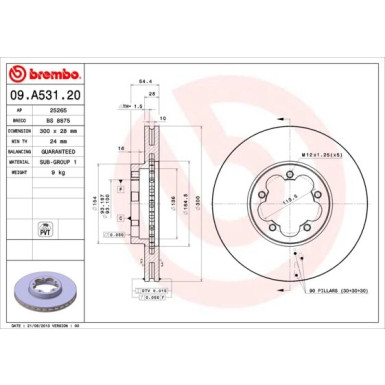 Brembo | Bremsscheibe | 09.A531.20