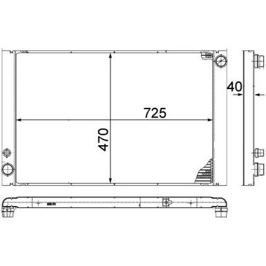 Mahle | Kühler, Motorkühlung | CR 1204 000P