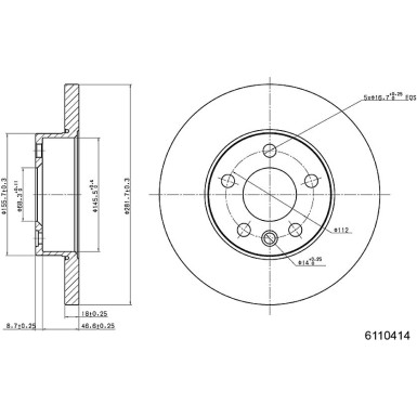 Metzger | Bremsscheibe | 6110414