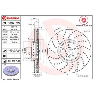 Brembo | Bremsscheibe | 09.D897.23