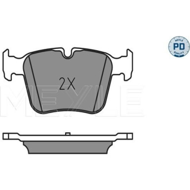 Meyle | Bremsbelagsatz, Scheibenbremse | 025 253 5416/PD