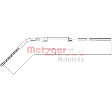 Metzger | Seilzug, Feststellbremse | 10.4134