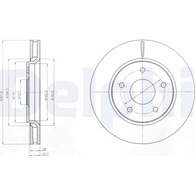 Delphi | Bremsscheibe | BG4248