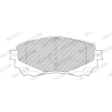 Ferodo | Bremsbelagsatz, Scheibenbremse | FDB4891