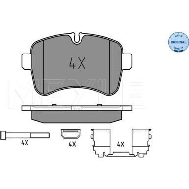 Meyle | Bremsbelagsatz, Scheibenbremse | 025 292 3221