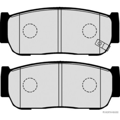 Herth+Buss Jakoparts | Bremsbelagsatz, Scheibenbremse | J3610517