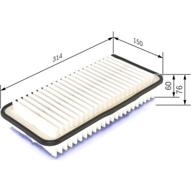 BOSCH F 026 400 143 Luftfilter