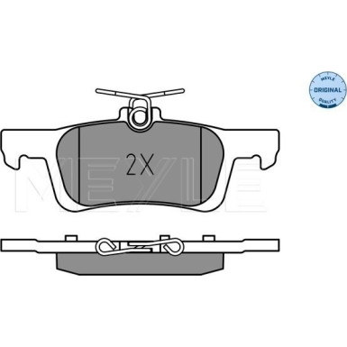 Meyle | Bremsbelagsatz, Scheibenbremse | 025 228 0714