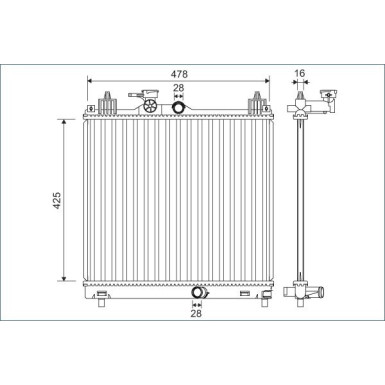 Valeo | Kühler, Motorkühlung | 701138