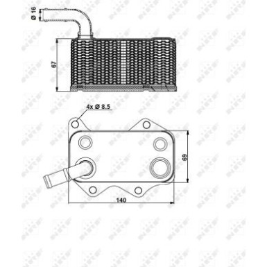 NRF | Ölkühler, Motoröl | 31172