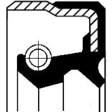 Corteco | Wellendichtring, Differential | 01019887B