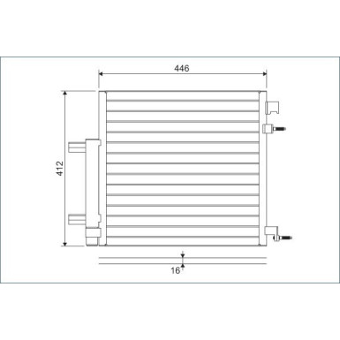 Valeo | Kondensator, Klimaanlage | 822578