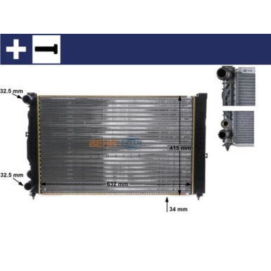 Mahle | Kühler, Motorkühlung | CR 647 000S