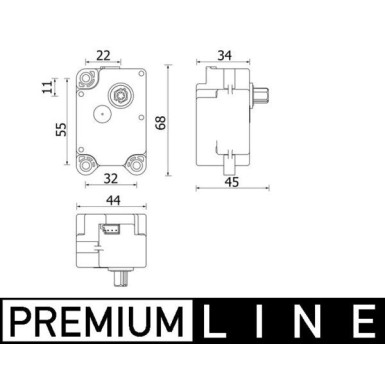 Mahle | Stellelement, Mischklappe | AA 71 000P