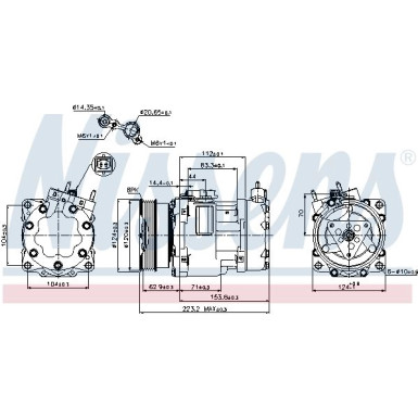 Nissens | Kompressor, Klimaanlage | 89178