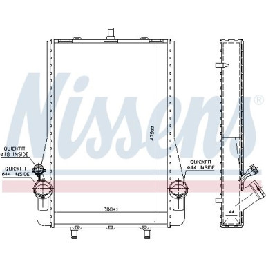 Nissens | Kühler, Motorkühlung | 63623