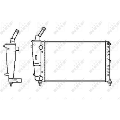 NRF | Kühler, Motorkühlung | 53619