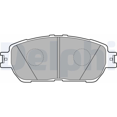 Delphi | Bremsbelagsatz, Scheibenbremse | LP2132