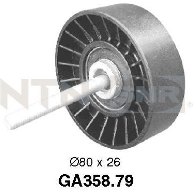 NTN-SNR | Umlenk-/Führungsrolle, Keilrippenriemen | GA358.79