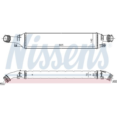 Nissens | Ladeluftkühler | 96298