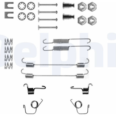Delphi | Zubehörsatz, Bremsbacken | LY1040