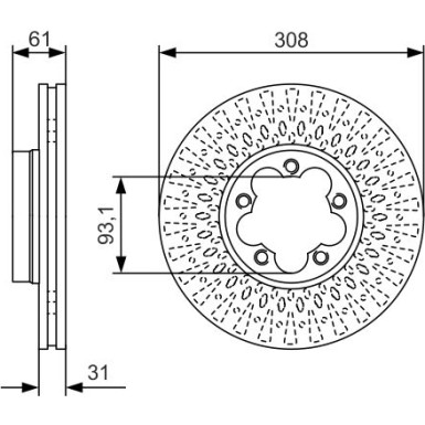 BOSCH | Bremsscheibe | 0 986 479 C99