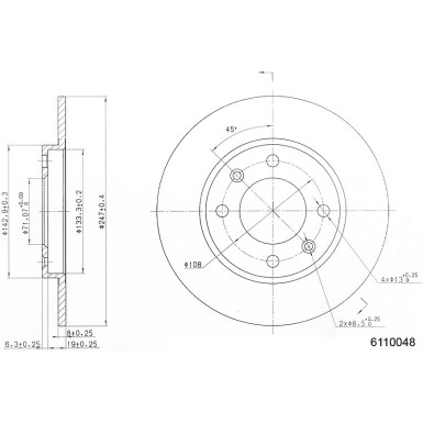 Metzger | Bremsscheibe | 6110048