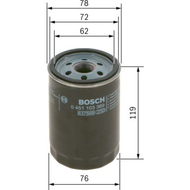 BOSCH 0 451 103 369 Ölfilter