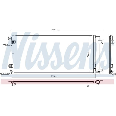 Nissens | Kondensator, Klimaanlage | 941224