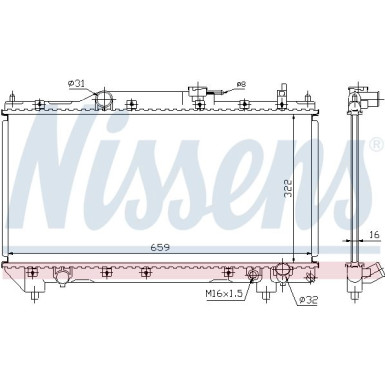 Nissens | Kühler, Motorkühlung | 64783A