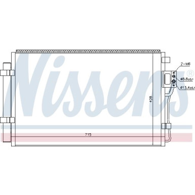 Nissens | Kondensator, Klimaanlage | 940449