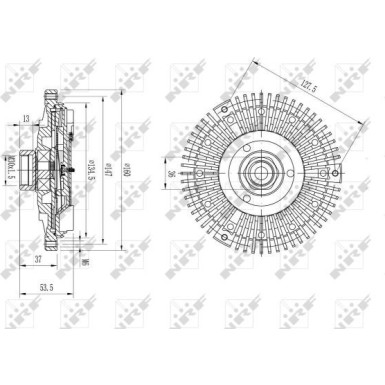 NRF | Kupplung, Kühlerlüfter | 49673