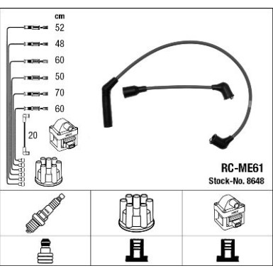 NGK | Zündleitungssatz | 8648