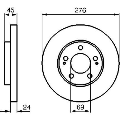 BOSCH | Bremsscheibe | 0 986 479 035