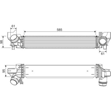 Valeo | Ladeluftkühler | 818318