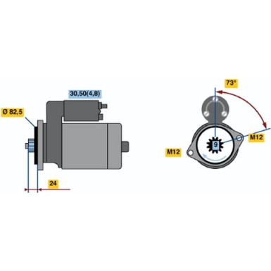 BOSCH | Starter | 0 001 125 055