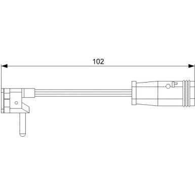 BOSCH | Warnkontakt, Bremsbelagverschleiß | 1 987 473 019