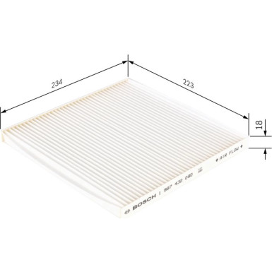 BOSCH 1 987 432 090 Innenraumfilter