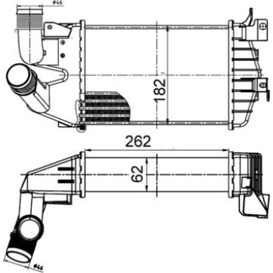 Mahle | Ladeluftkühler | CI 510 000S