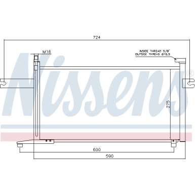 Nissens | Kondensator, Klimaanlage | 94498